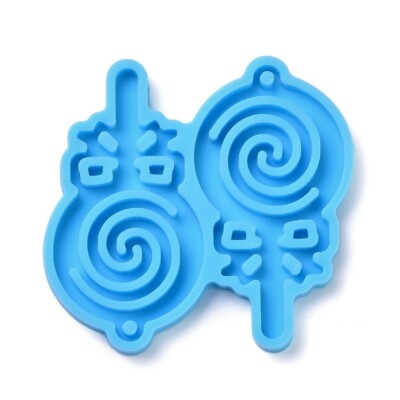 Silikonform Lolly Lutscher Ohrringe 4,8x2,6cm Resin Mold Epoxidharz Gießform