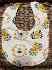 Bumble bee baby bib