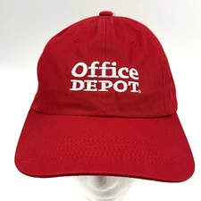 Office Depot Strapback Hat Cap Adult Adjustable Red Embroidered NASCAR