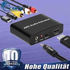 HDMI ARC Audio Extraktor DAC Konverter 192 KHz Digital zu Analog Audio Wandler