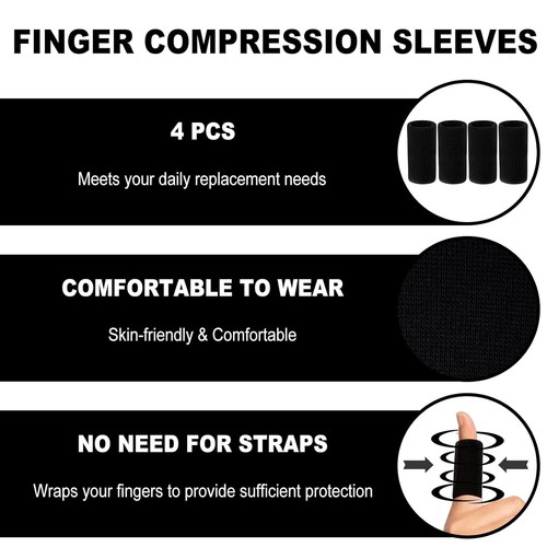 10Pcs Oval Finger Splints & Sleeves Kit, 6 Graduated Trigger Splint &... - Picture 6 of 7