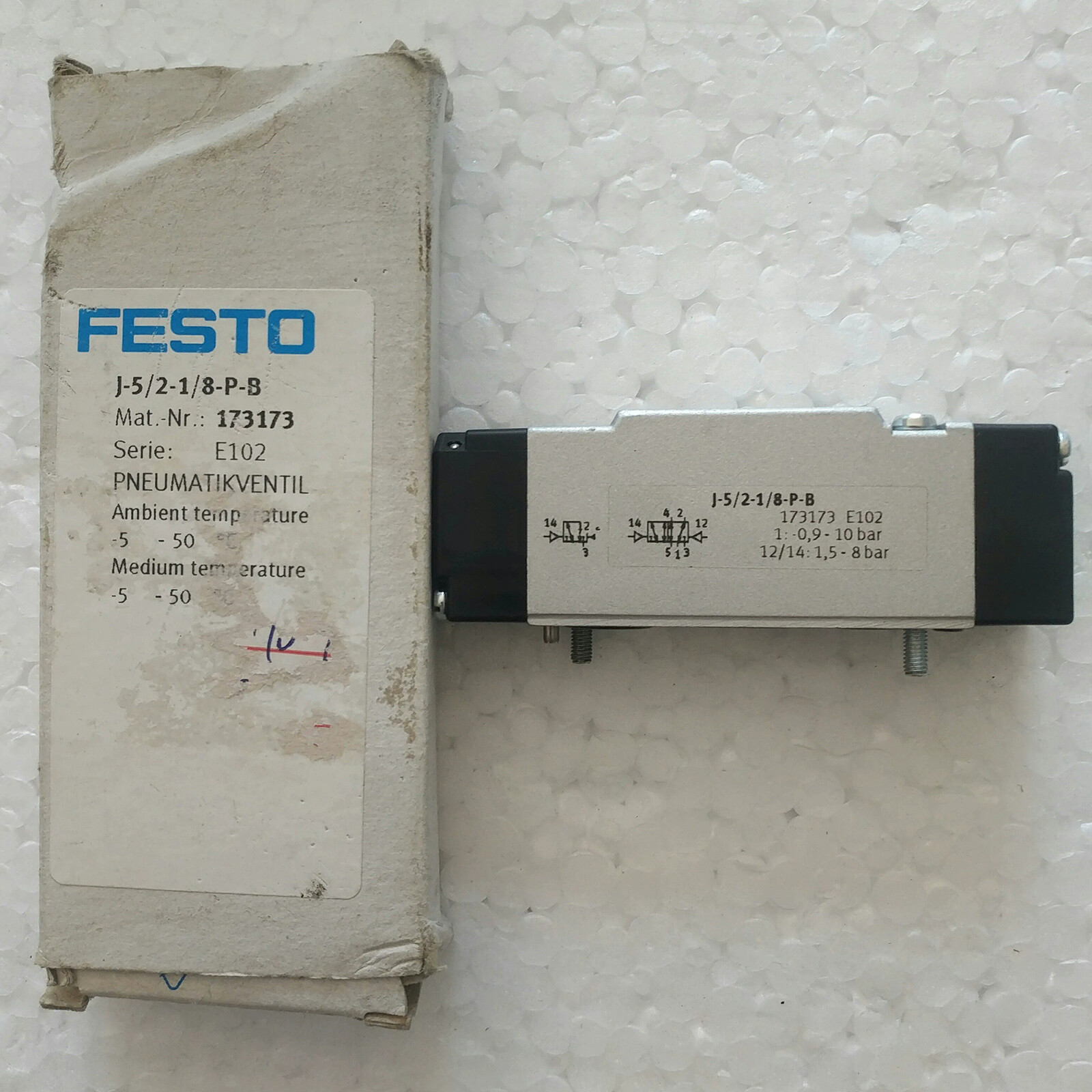 Válvula neumática Festo J-5/2-1/8-P-B 173173 1 pieza nueva envío gratuito #YP1