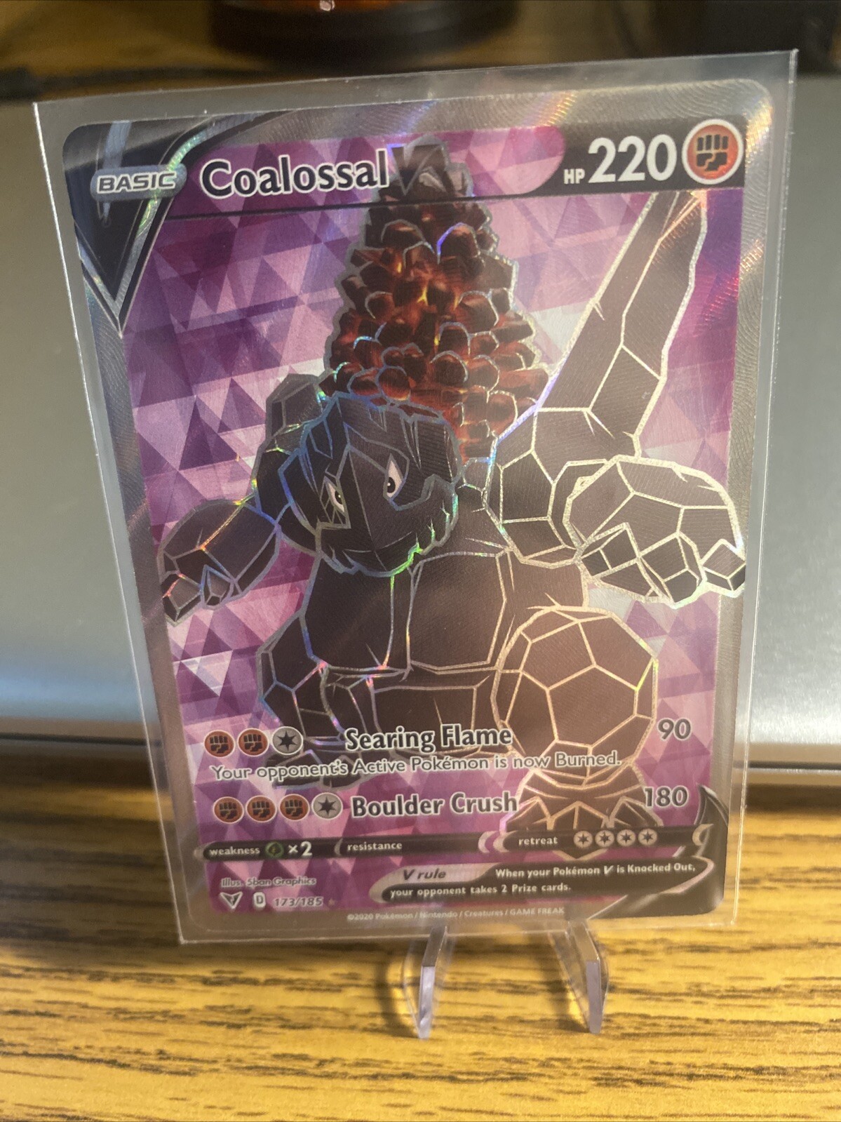 Coalossal V 173/185 Vivid Voltage Ultra Rare Holo Pokemon TCG Card NM