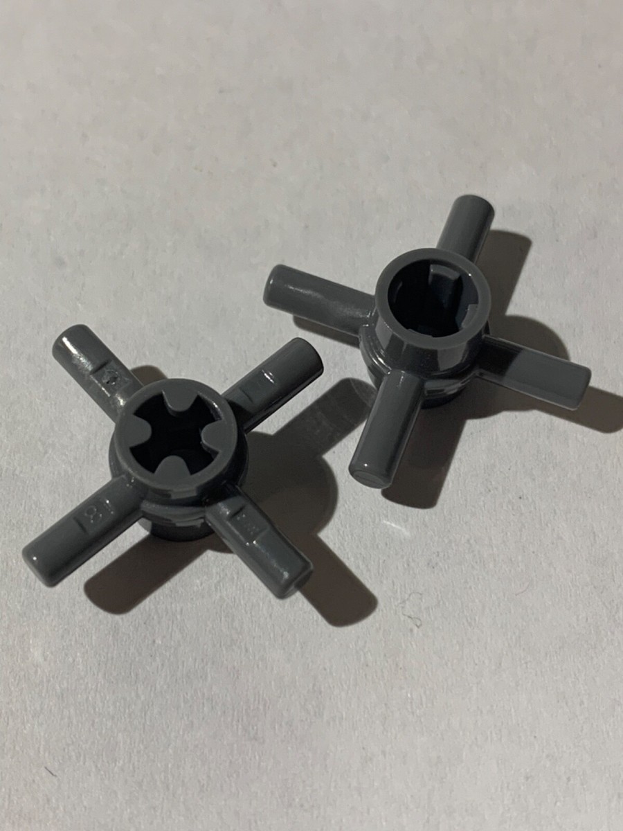 LEGO Parts 48723 (2pcs) Technic, Axle Connector Hub with 4 Bars