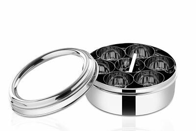 9pc Authentic Indian Stainless Steel Spices Box | Masala Dabba