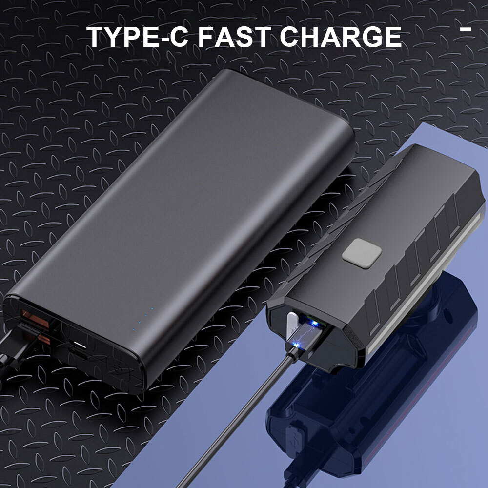 2x Mountain Bike Lights USB Rechargeable Bicycle T 6 LED Torch Front