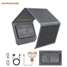 Portable Solar Panel Charger 40 watt Small Solar USB Charger for Multiple Device