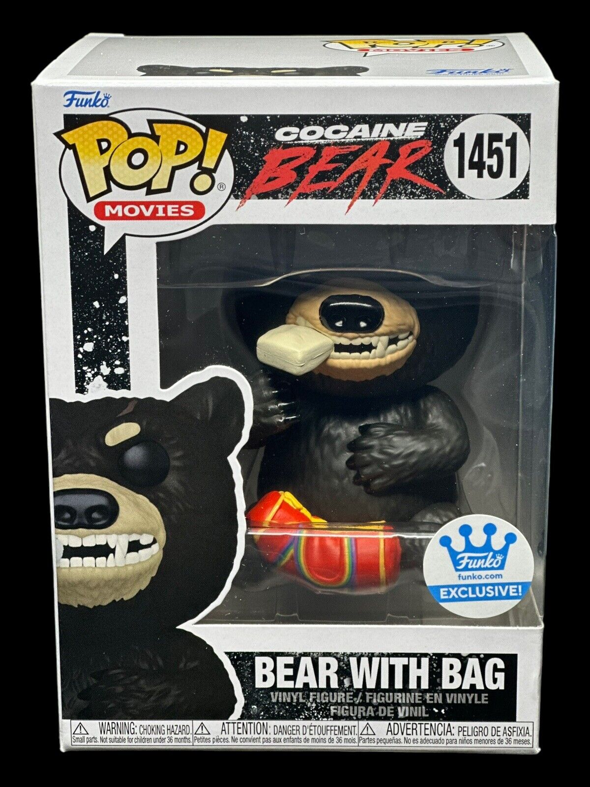 Funko Pop! Filme O Urso do Pó Branco Cocaine Bear 1451 Exclusivo