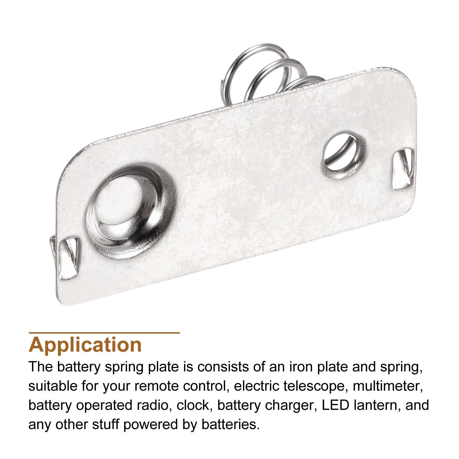 Battery Spring Plate AA Battery Spring Contact Nickel Plate 23.5mmx10mm