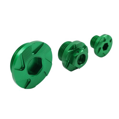 Engine Timing Oil Filter Plugs Screw Bolt Set Fit Kawasaki KX250/450 KLX450R - Picture 8 of 11