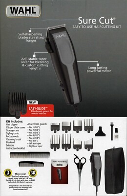 Wahl Sure Cut EASY-TO-USE HAIRCUTTING KIT Hair Clipper CORDED Self