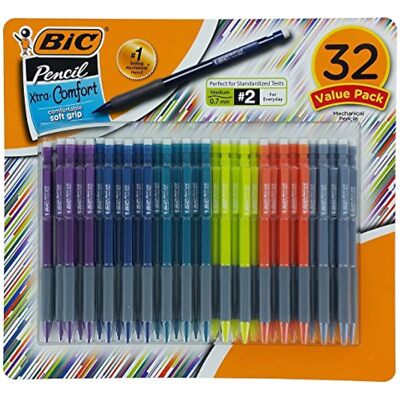 BIC Matic Grip Mechanical Pencil, HB NO 2, 0.7 mm, 32 Pencil