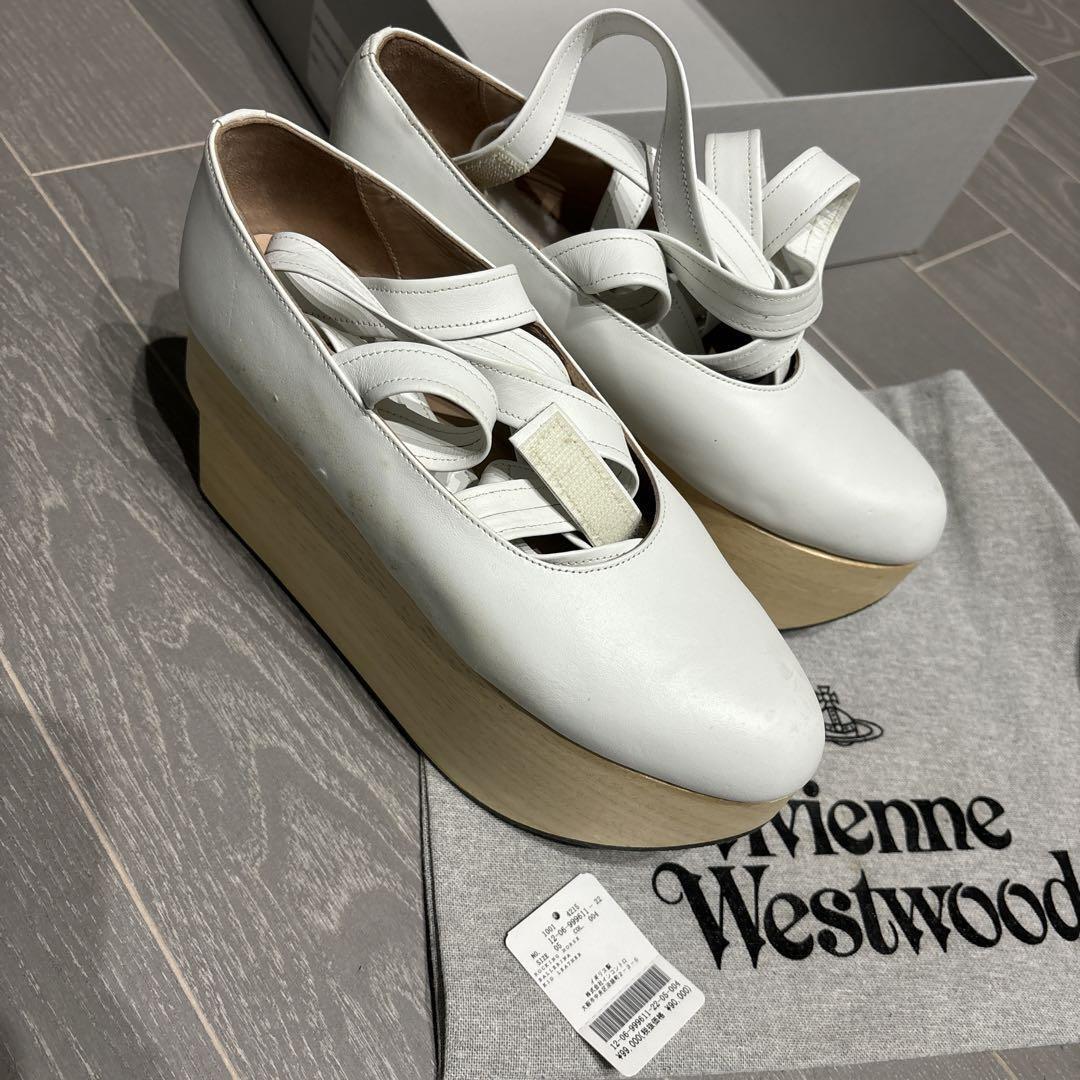 Vivienne Westwood Rocking Horse Ballerina White US6.5 UK5 Vivienne Westwood Rocking Horse Ballerina White US6.5 UK5