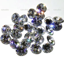 CZ/CUBIC ZIRCONIA LOOSE STONES 5 PCS CLEAR CZ  5 AAAAA( NOT AAA 3A ) US SHIPPER