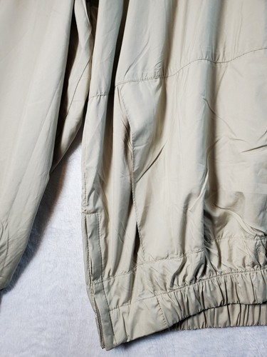 Jack Nicklaus Windbreaker Jacket Mens Size Large Beige Polyester Pockets 1/4 Zip - Picture 9 of 10