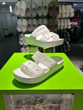CROCS Baya Platform Slide Womens Sandals White  Multiple Sizes  Expedited