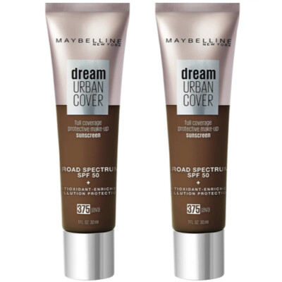 2-Pack NEW Maybelline Dream Urban Cover Flawless Foundation in 375 Java