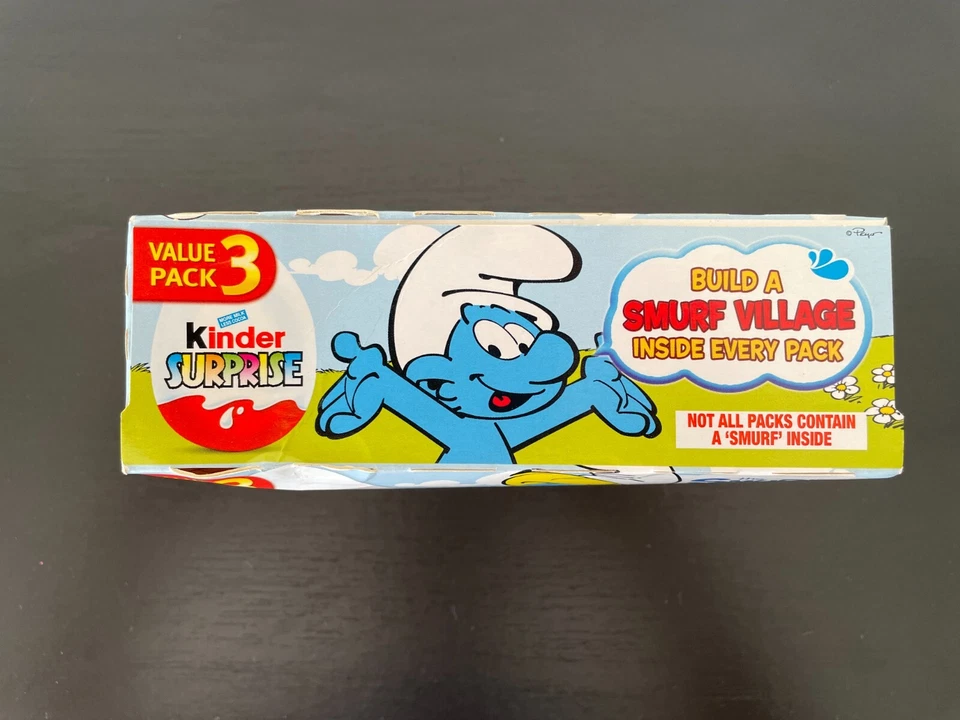 Paquete de 3 mini figuras coleccionables Kinder Sorpresa Egg Pitufos 2011 selladas Foto 2 de 4