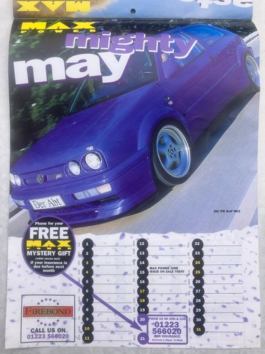 MAX POWER 1997 COVER AUTOS KALENDER - SELTENE 12 AUTOS - Bild 8 von 12