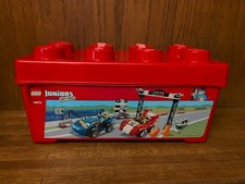 LEGO Storage Brick Container EMPTY 8 Stud Large Red Plastic Bin Box 14"x7"x5"