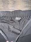 Central Park West Bloomingdales Black Wide Leg Leather Stripe Size Small $147 — photo 4
