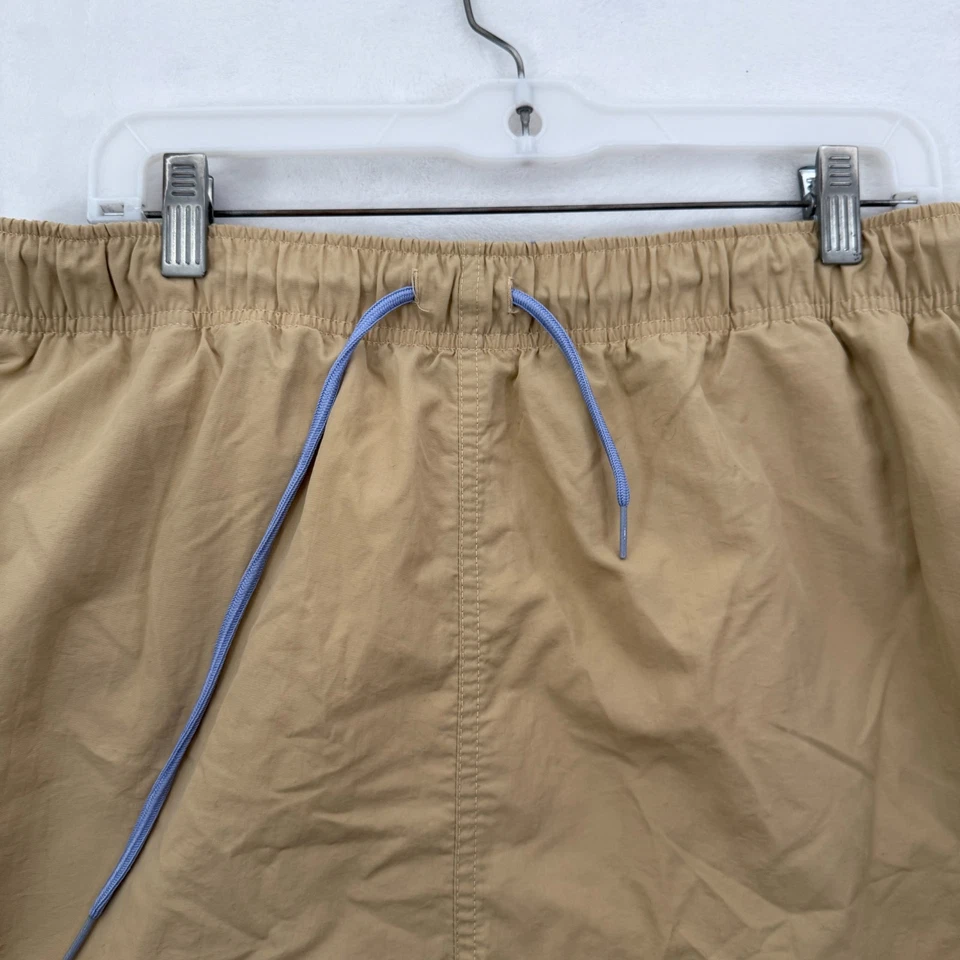 Polo Ralph Lauren Shorts Mens L Beige Swim Trunks Cargo Pocket Elastic Waist - Imagem 3 de 4