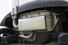 FOX Endschalldämpfer einseitig 2x90mm für VW Beetle 1,2l 16 5C Coupe inkl Cabrio