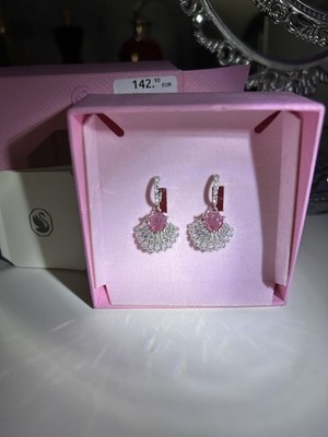 Orginale Swarovski Ohrringe Silberfarben mit Kristallen NEU mit Etikett