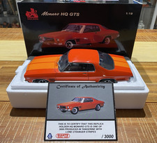 1:18 Biante Holden HQ Monaro GTS Coupe in Tangerine with Lone O'Ranger Stripes