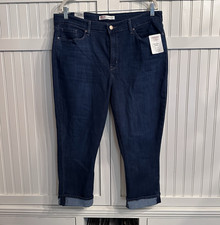 Signature by Levi Strauss Mid-Rise Capri Stretch Denim Jeans Women size 18 NWT