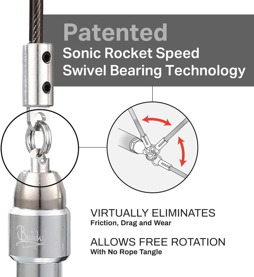 Buddy Lee Aero Speed Jump Rope 2.0 Upgraded Version with Sonic Rocket Speed Swiv - Image 3 of 4