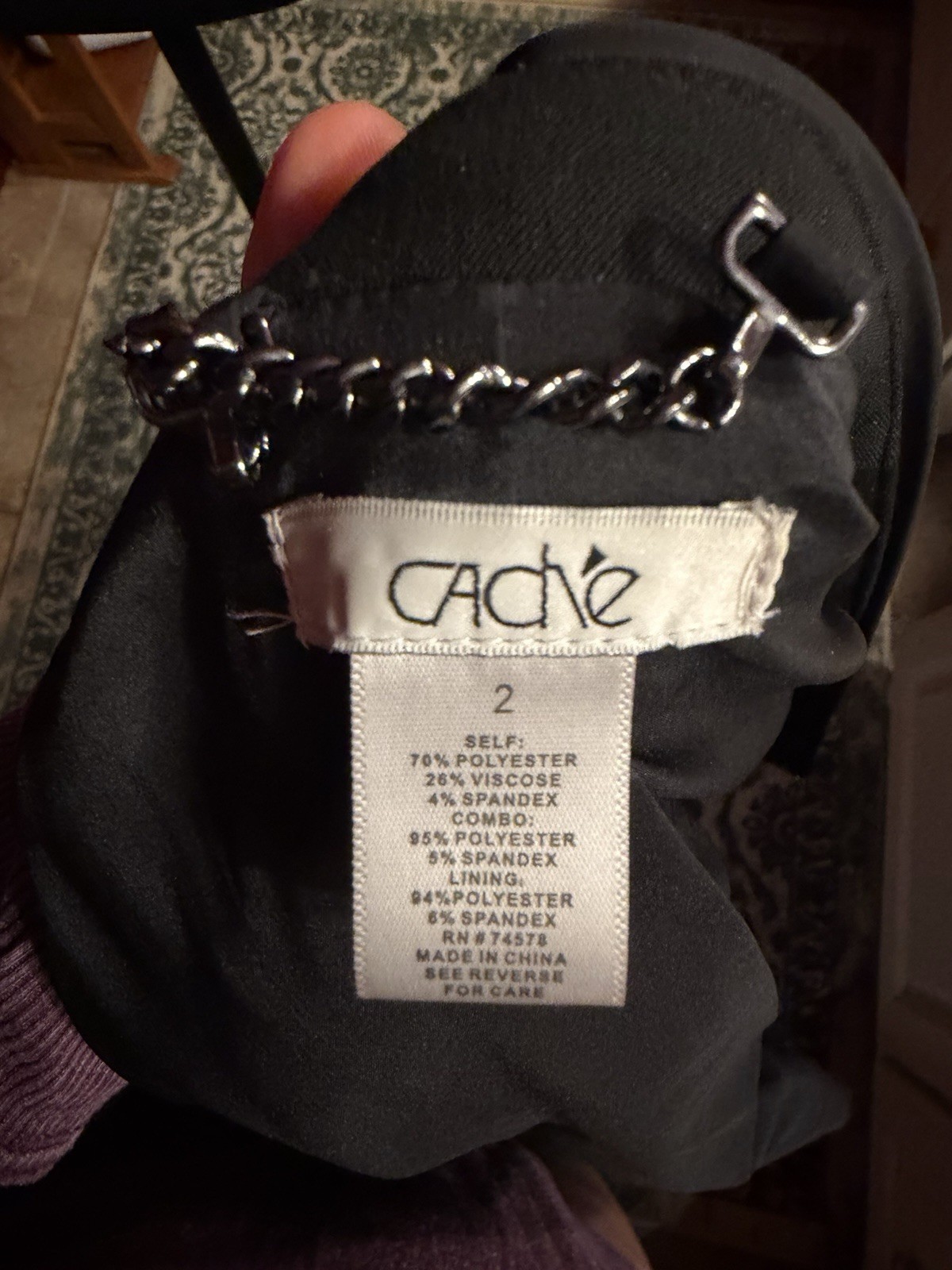 Cache Black Tailored Stretch Blazer – Hook & Eye … - image 4