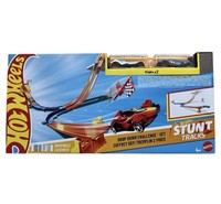 Hot Wheels Stunt Tracks Drop Down Challenge Track Set Auto Bausatz + Auto Neu