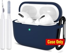 Silicone Skin Case Cover for AirPods Pro 2nd Gen, Protective Accessories, Midnig