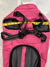 NEW Fashion Sport Puffy Pink Adjustable Dog Harness  Waterproof  Pet Jacket  4XL
