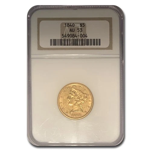 1840-P Liberty Half Eagle — photo from the most recent tracked eBay sale