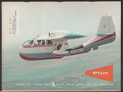 AOPA PILOT Max Conrad Joan Merriam Narco William A Powell Unicom 2 1966