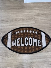 Jesień jesień Piłka nożna „Welcome” Mata- Wycieraczka Dywan wejściowy Dekoracje