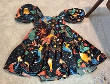 Farm Rio Zodiac Mini Dress sz large Perfect Colorful