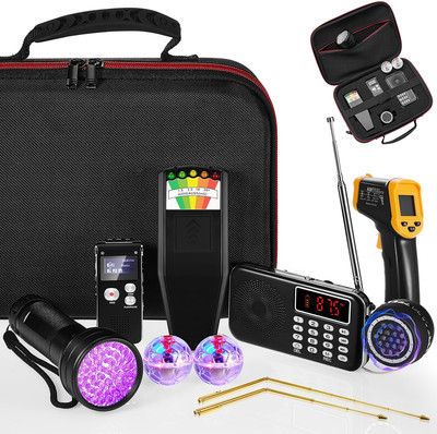 11 Pcs Ghost Hunting Equipment Kit Include Ghost Hunting Box, Electromagnetic...