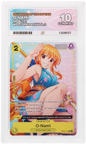 One Piece 2025 - Welcome Pack Vol.2 - O Nami #OP06 101 - ACE 10 [Perfect] POP 3