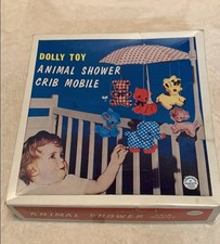 VTG Dolly Toy Animal Shower Baby Crib Mobile w/ box doesn't work
