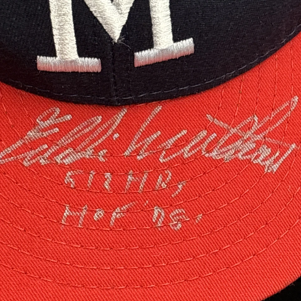 EDDIE MATHEWS Signed INSCRIBED “HR 512 HOF ‘78”  Milwaukee Braves JSA COA - Image 4 of 4