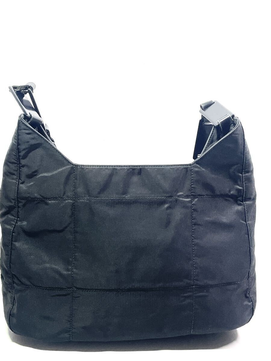 Prada Nylon Black One Shoulder Bag Triangle Logo Vintage Authentic thumbnail 2