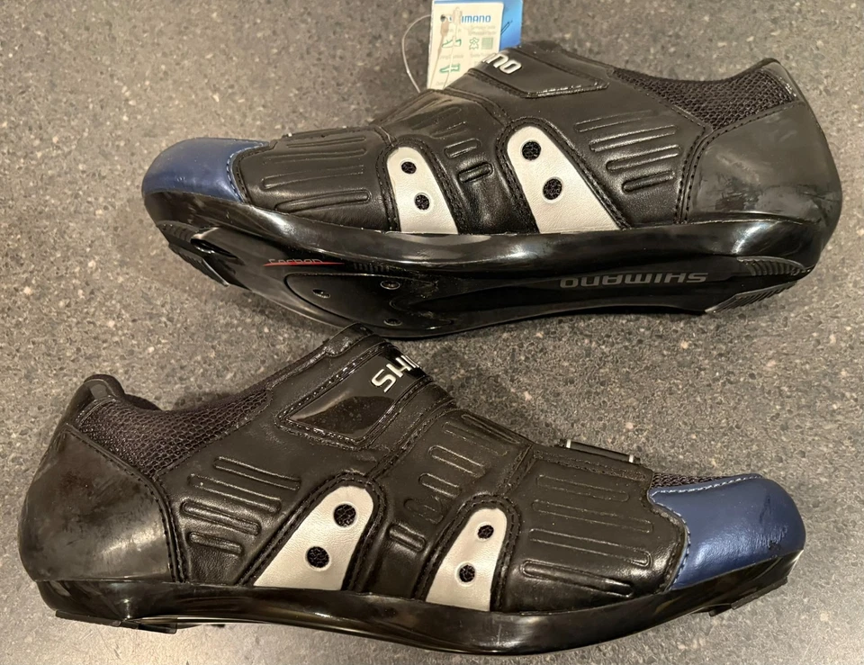 Shimano SPD-SL SH-R130B mens US 10 EU 44 blue Road Cycling Spinning Shoes NWT - Image 3 of 4