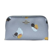 Auth COACH - F65349 Light Blue Multi PVC Pouch