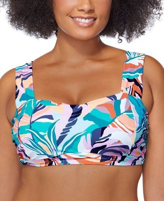 Raisins Curve Women's Plus Size Bikini Swim Top, Size 22W
