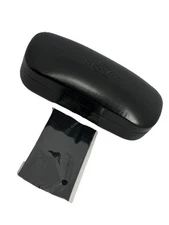 NEW Coach Black Hard Clamshell Eyeglasses Case With Microfiber Cleaning Cloth