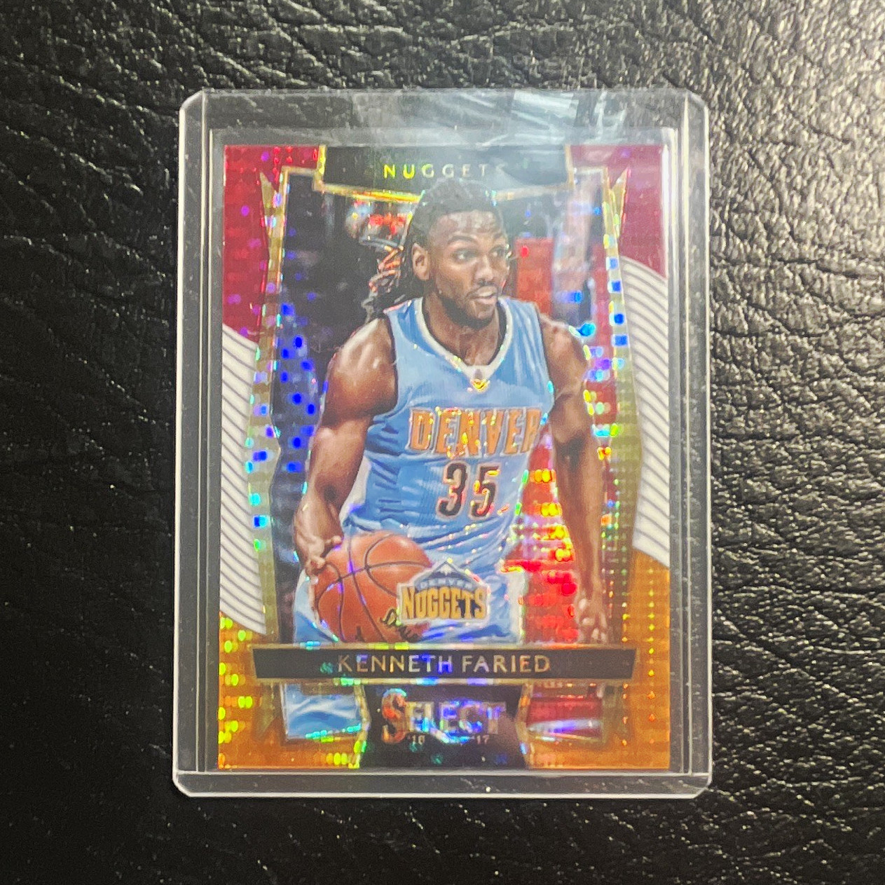 Kenneth Faried #17 2016-17 Panini Noir Basketball Auto Noir Color