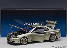 AUTOart 77405 1:18 Nissan Skyline GT-R R34 V-Spec II Nur Millennium Jade BBS LM